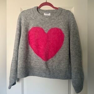 Old Navy Heart Sweater - so cozy!